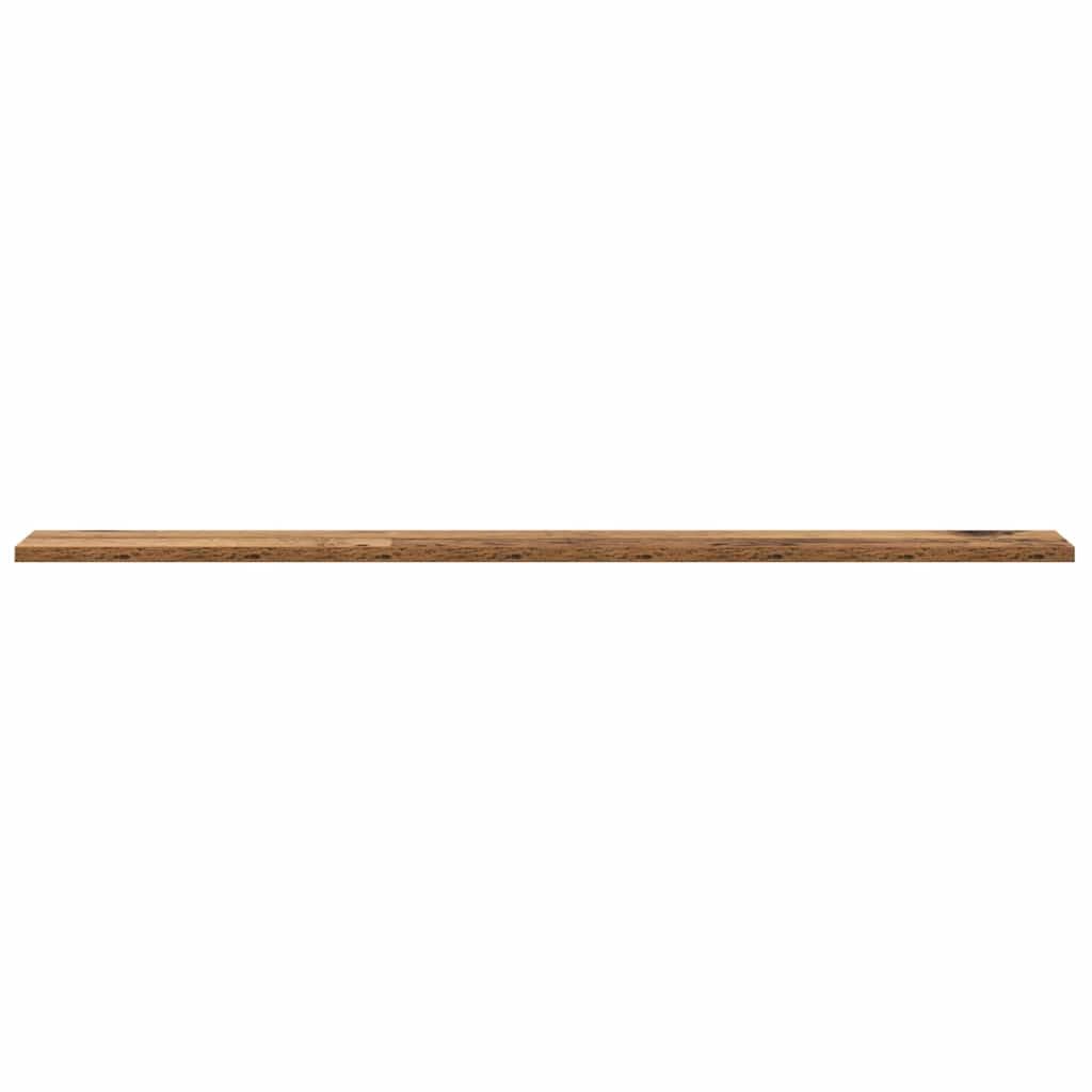 Scaffale a 3 livelli, 4 pezzi, 100 x 10 x 1,5 cm, in legno marrone, per interni, versatile, libri, decorazioni, oggetti da collezione, divisori, design durevole