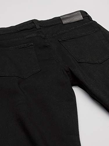 PAIGE Men's Tall Size Normandie Extra Long Slim Straight-Fit Jean in Black Shadow4