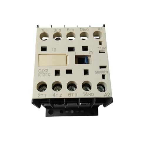 Contacteur CJX2-K1210 bobine 110V AC commutateur triphasé 12A rail DIN 35mm 3P 1NO