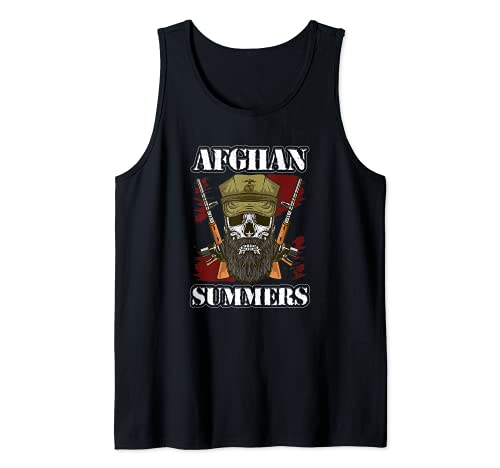 Afghan Summers Veteran Afganistán Camisa Soldado Oficial de EE.UU Camiseta sin Mangas