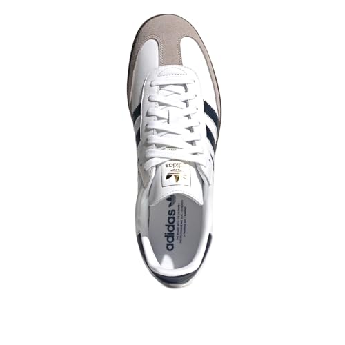 Image of adidas Samba Og W Women's 3-Stripes Retro Contrast 70S Trainers (White Navy, US 9.5)