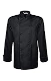 GREIFF 5580 Herren Kochjacke Cuisine Basic - Schwarz - Size: L