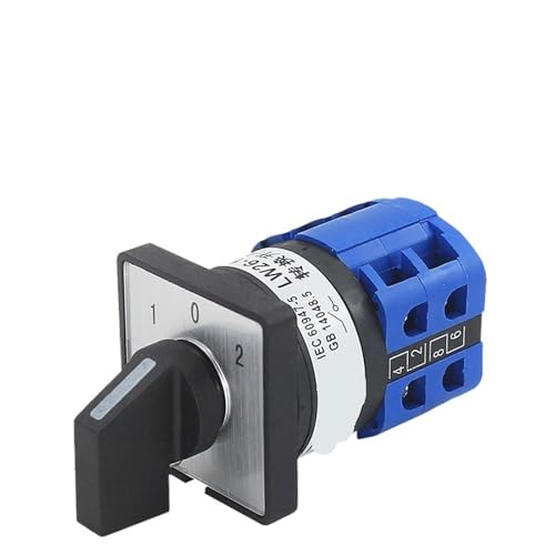 Interruptor conmutador LW26-10/2 de tres posiciones y dos secciones para motor