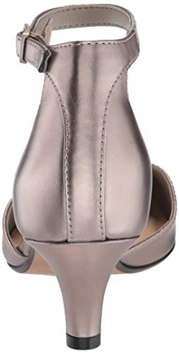 Clarks Womens Linvale Edyth Pump, Pewter Metallic Synthetic, 1 Wide Us #TOP2