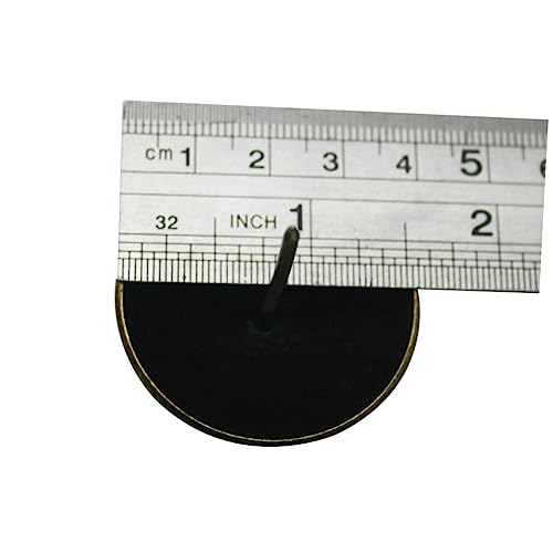 Clavos Grandes de Cabeza Redonda en Latón Antiguo 20 Pzas Hierro 40mm para Tablero de Corcho miniatura 2
