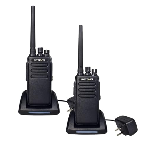 Retevis RT81 Adults Walkie Talkie Long Range Waterproof IP67,DMR Radio UHF Digital Heavy Duty 2 Way Radio,32CH Group Call VOX 2200mAh (2 Pack)