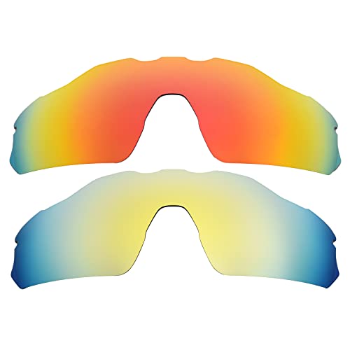 Objectifs Radar EV Pitch rouge or verres de rechange pour lunettes de cyclisme