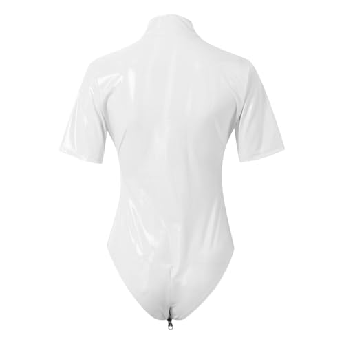 Collants scintillants d'une élégance séduisante blanche - 4