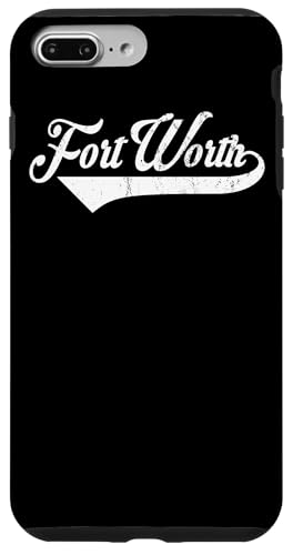 Fort Worth city Texas State Vintage Retro Style design �X�}�z�P�[�X iPhone 7 Plus/8 Plus �p