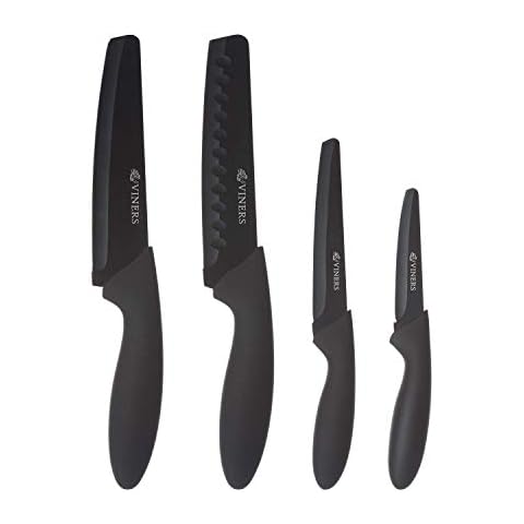 Viners 0305.216 Assure 4 Piece Knife Set, Stainless Steel, Non-Stick Blades, 10 Year Guarantee Cover