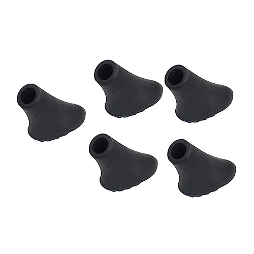 LIOOBO Trekking Poles Tip Protectors 5 Pcs Rubber Feet Hiking Pole Accessories