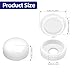 Etauwe 150-Pack White Plastic Screw Cover Caps - Snap-On Hinge Design for Flush Mount Protection, Easy Installation No Tools Needed