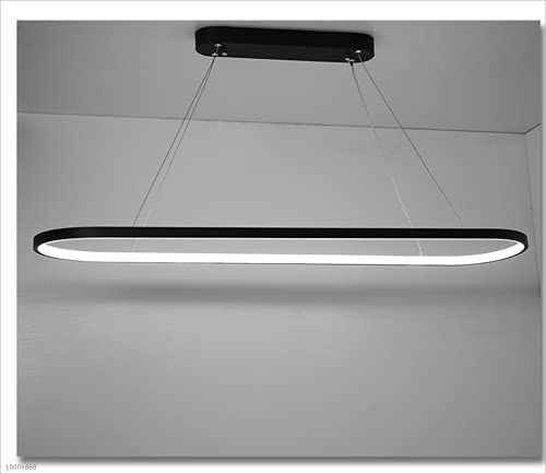 Lustre LED ovale salon et bureau pour une lumière douce