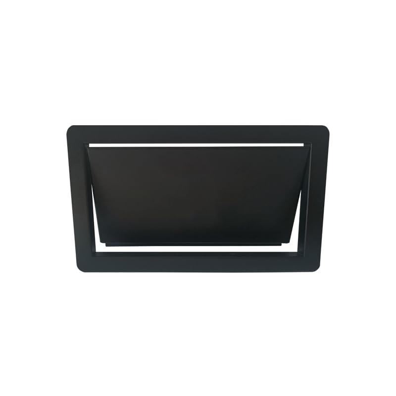 Inbouw afvalklep, rond, RVS, zonder demping