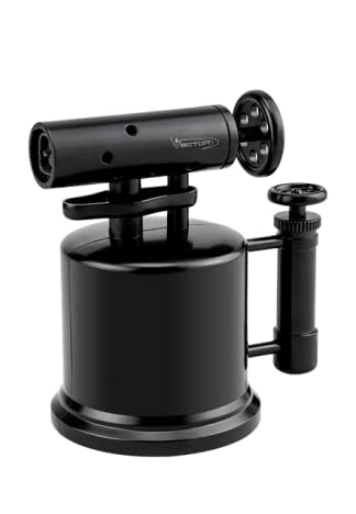 VECTOR KGM Quad Pump Table Top Quad Torch Lighter (Black Matte)