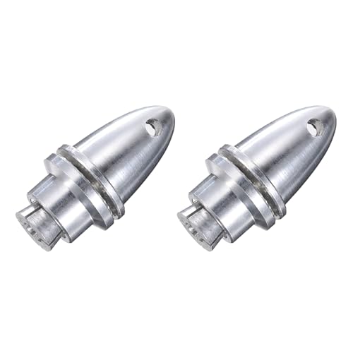 MECCANIXITY RC Plane Airplane Spinners Propeller Adapter, 2mm Extrusion Propeller Adapter Saver for Shaft Brushless Motor Speed Controllers, Pack of 2