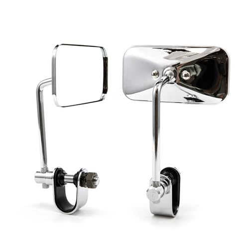 Espejos retrovisores de manillar para moto con clip regulable para evitar puntos ciegos