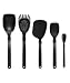 Dreamfarm Set of the Best - Essential Kitchen Tool Collection - Includes Spadle, Holey Spadle, Chopula, Supoon and Mini Supoon (Black)