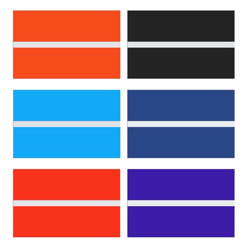 Image of M METERXITY 6-Pack Engraving Blank Materials Double Color 7x11 Inch, 1.3mm Thick ABS Plastic Sheet Yard Signs Name Plate for Door /Office /Home /Conference /Hotel /DIY Carving[6-Color]