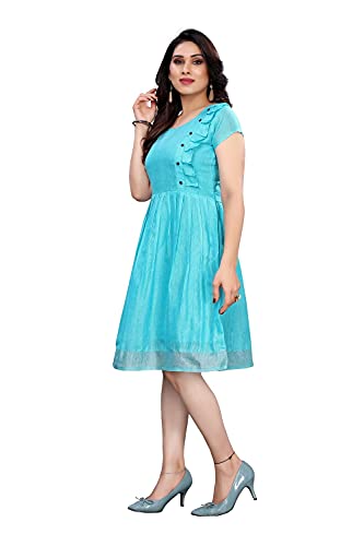 Image of PERFECTBLUE Women's Linen Blend Regular Dress Shirt