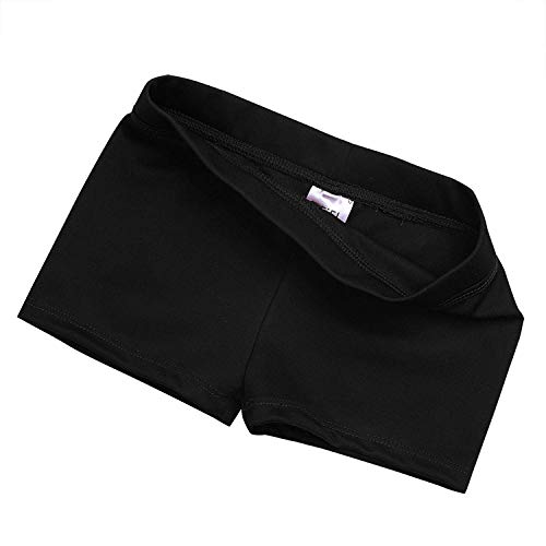 iEFiEL Kids Girls Ballet Dance Booty Shorts Sports Gym Workout Yoga Cycling Running Activewear Shorts Black 8