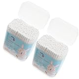 SHERCHPRY Lot de 400 Coton Tiges pour Bébé Embouts Ronds et Spirales, Bâtonnets de Nettoyage des Oreilles en Coton et Papier, Double Pointe, Blanc, pour Nez et Yeux