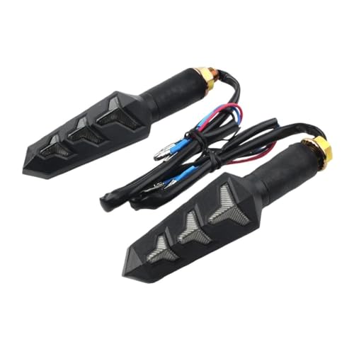 Clignotants LED universels pour moto 12V clignotant séquentiel ambre 10mm