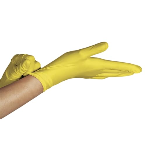 UNIGLOVES Luva De Látex Yellow Para Procedimento (Sem Pó) Unigloves® - Ep - 100 Unidades