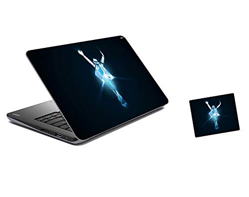 Kingcreation Mickel Jackson Laptop Skin 15.6 Vinyl with Mouse Pad Combo