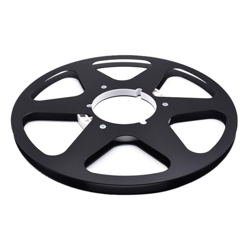 YIZITU Carrete de aluminio profesional con 6 agujeros para carrete de cinta abierta de 1/4 pulgadas y 10.5 pulgadas