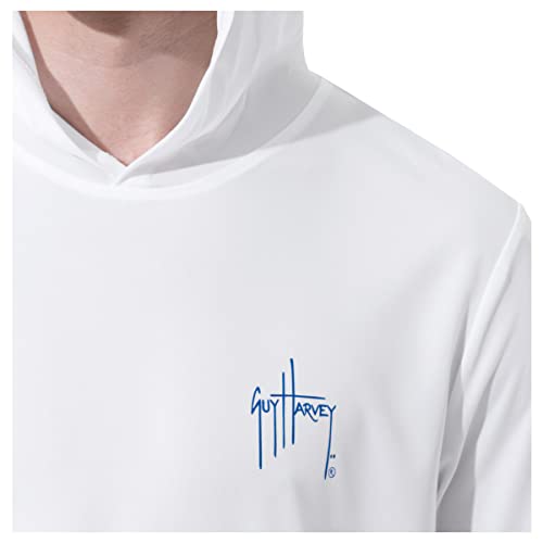 Guy Harvey Men's Long Sleeve Performance Sun Protection Hoodie UPF 50+3