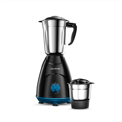 Image of CELLECOR CMG50BK Smashh Mixer Grinder 500W | 3 Speed Control | 19000 RPM