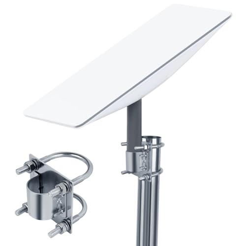 Raymall Starlink Gen 2 Antenna Mount Adapter Kit with U Bolt Pole Clamp Bracket