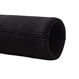 MZPOZB äRmel Mit Rippenstrickbündchen 2 Stück, 40 cm Länge, dehnbarer Baumwoll-Strickstoff, DIY-Spandex-Kleidungsherstellung, Rippbündchen Elastic äRmelbündchen(Black)