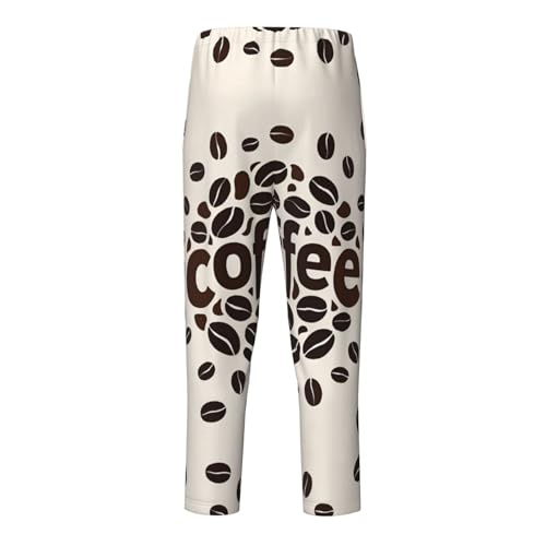 Pajama Pants Pajama Bottoms with Elastic Waistband Sleepwear Lounge PantsCoffee Bean2