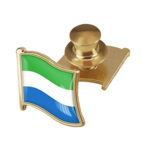 Image of vmcoatdu Country Flag Backs Locking Pin Keepers Locking Clasp Pin Badge International Travel Brooch Metal Alloy Souvenir Pin 0.75x0.7 Inch Small Pin