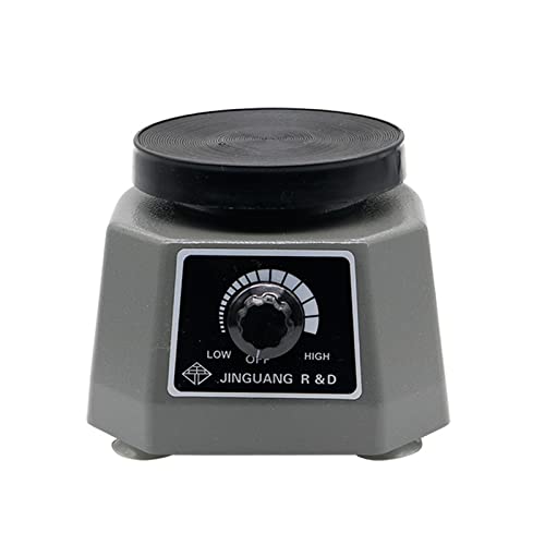 jjff Dental Vibrator Lab Vibrator Lab Oscillator Round Shaker, Dental Laboratory Equipment Roundness Vibrator Oscillator Shaker 4" Round for Mixing Plaster.