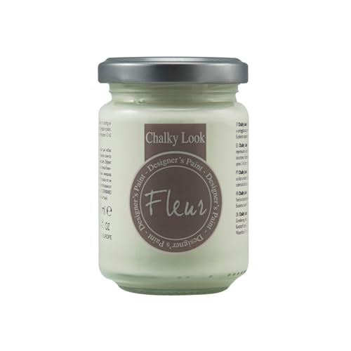 FLEUR DESIGNER'S PAINT | Pittura ad Acqua, Effetto Gesso Naturale, Extra Opaca, Fleur Chalky F03, Colore Chalk White, Made in Italy, Formato da 130 ml