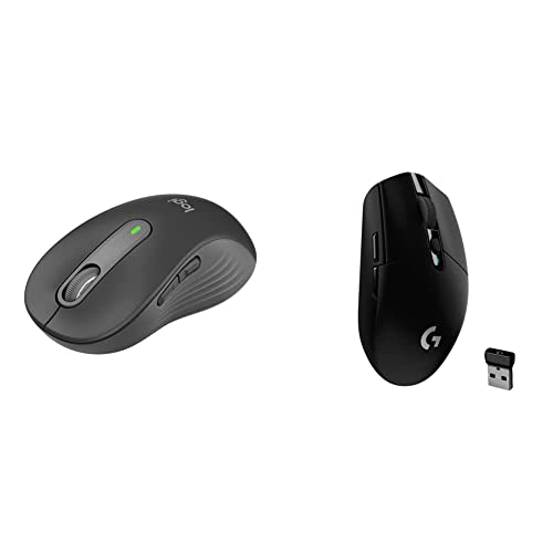Image of Logitech Signature M650 L Full Size Wireless Mouse - for Large Sized Hands, 2-Year Battery, Silent C