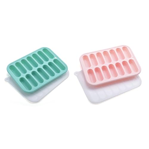 Molde de silicona para cubitos de hielo con tapa miniatura 3