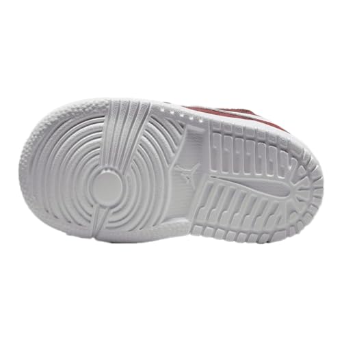 Jordan 1 Low Alt SE Baby/Toddler Shoes (HF3203-200, Dark Pony/Varsity Red/Metallic Gold/White)2
