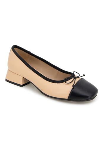 Esprit Women's Denali Toe-Cap Ballet Flat, Black, 6.5