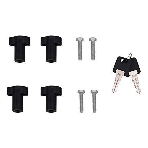 Universal Car Ski Snowboard Roof Racks,for 6 Pair Skis / 4 Snowboards,Lockable Fit Most Vehicles Equipped Crossbars