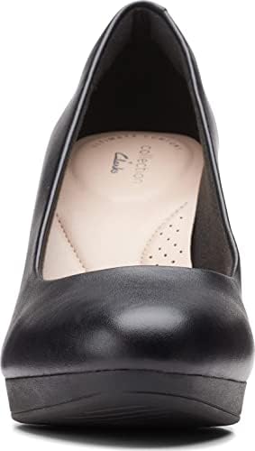 Clarks womens Ambyr Joy Pump, Black Leather, 7 US | Image 2