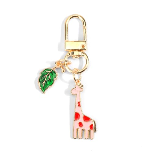 Gallkeat Giraffe Schlüsselanhänger, Animal Keychain, Tiere Klein Karikatur Giraffen Anhänger, Ostern Mitgebsel