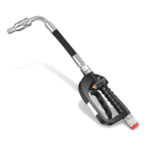 Auto Dynasty Oil Control Valve Dispenser Nozzle, 3/4-Inch Inlet Adjustable Fuel Filler Oil Gun for Lubricating Oil, Motor Oil, Gear Oil, Synthetic Hydraulic Oil and Antifreeze