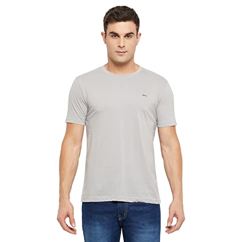 Image of Orewa by OKANE Men's Solid Round Neck Cotton T-Shirt (Pack of 2)