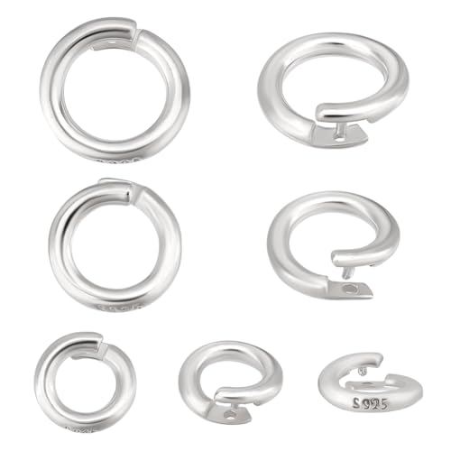 Anneaux de jonction verrouillables anti-perte pour création bracelets