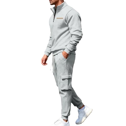 Tenue de mariage homme élégante en ensemble deux pièces moderne gris clair XXL