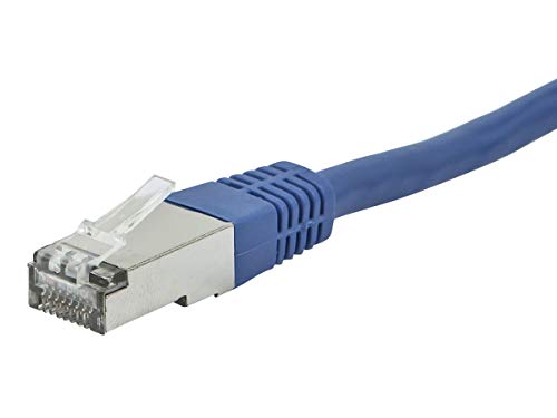 Monoprice Cat6A 100ft Blue Patch Cable Double Shielded (S/FTP) 26AWG 10G Pure Bare Copper Molded RJ45 Entegrade Series Ethernet Cable - Image 3